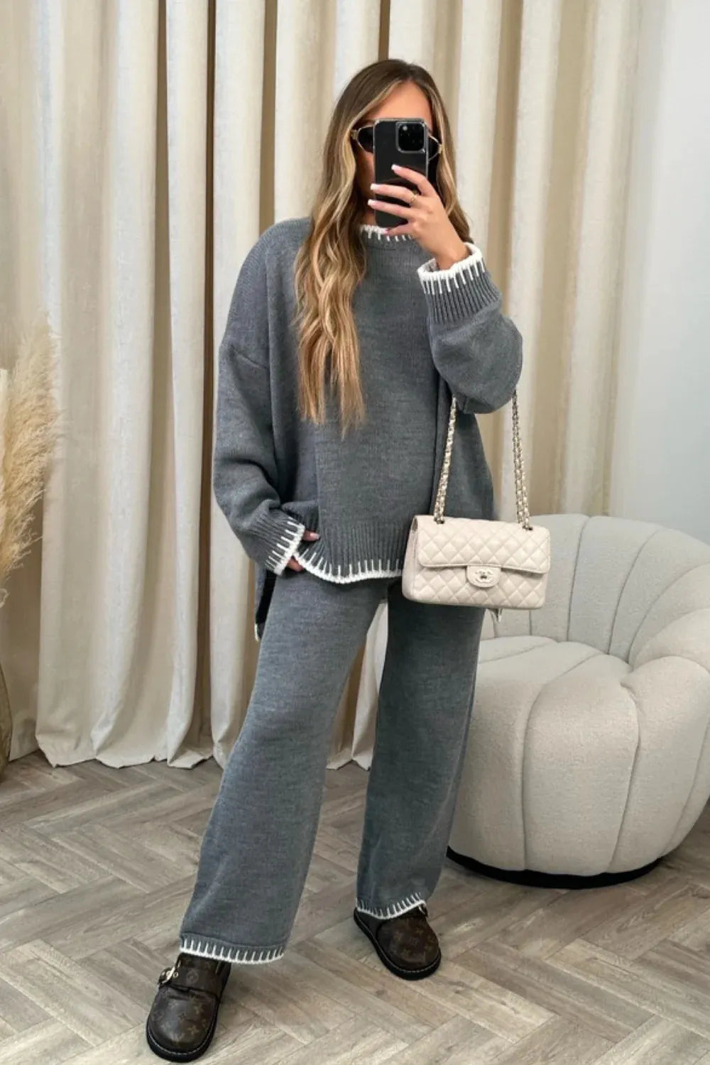 SyrvaceWinter Casual Loose Two-Piece Suit