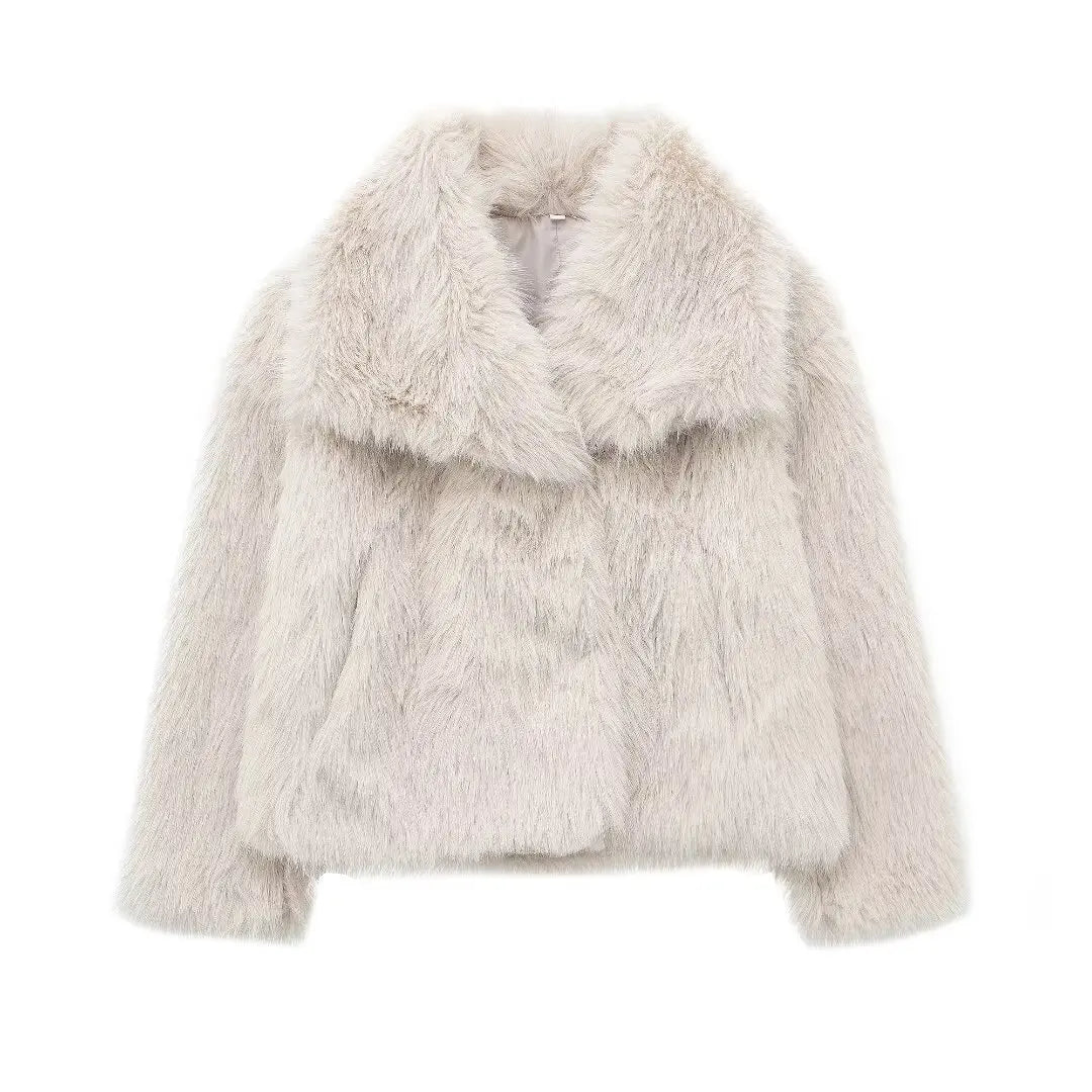 syrvace Faux Fur Coat