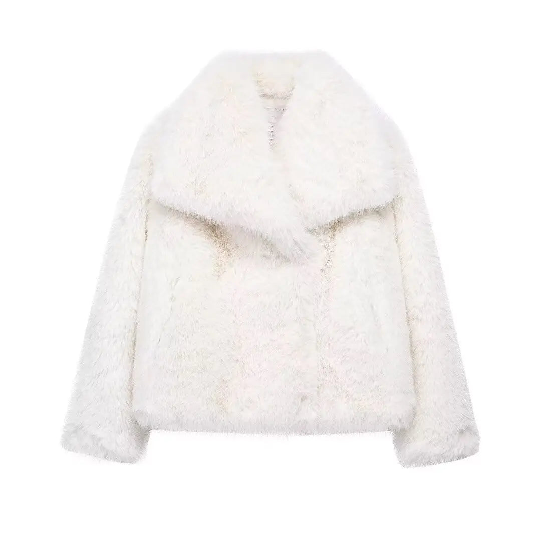 syrvace Faux Fur Coat